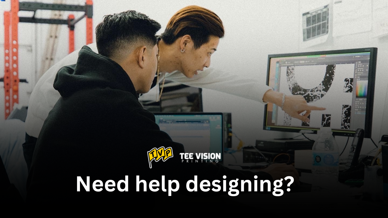 Designers working on custom t-shirt graphics, planning for what’s the difference between DTF and DTG printing methods in apparel projects.