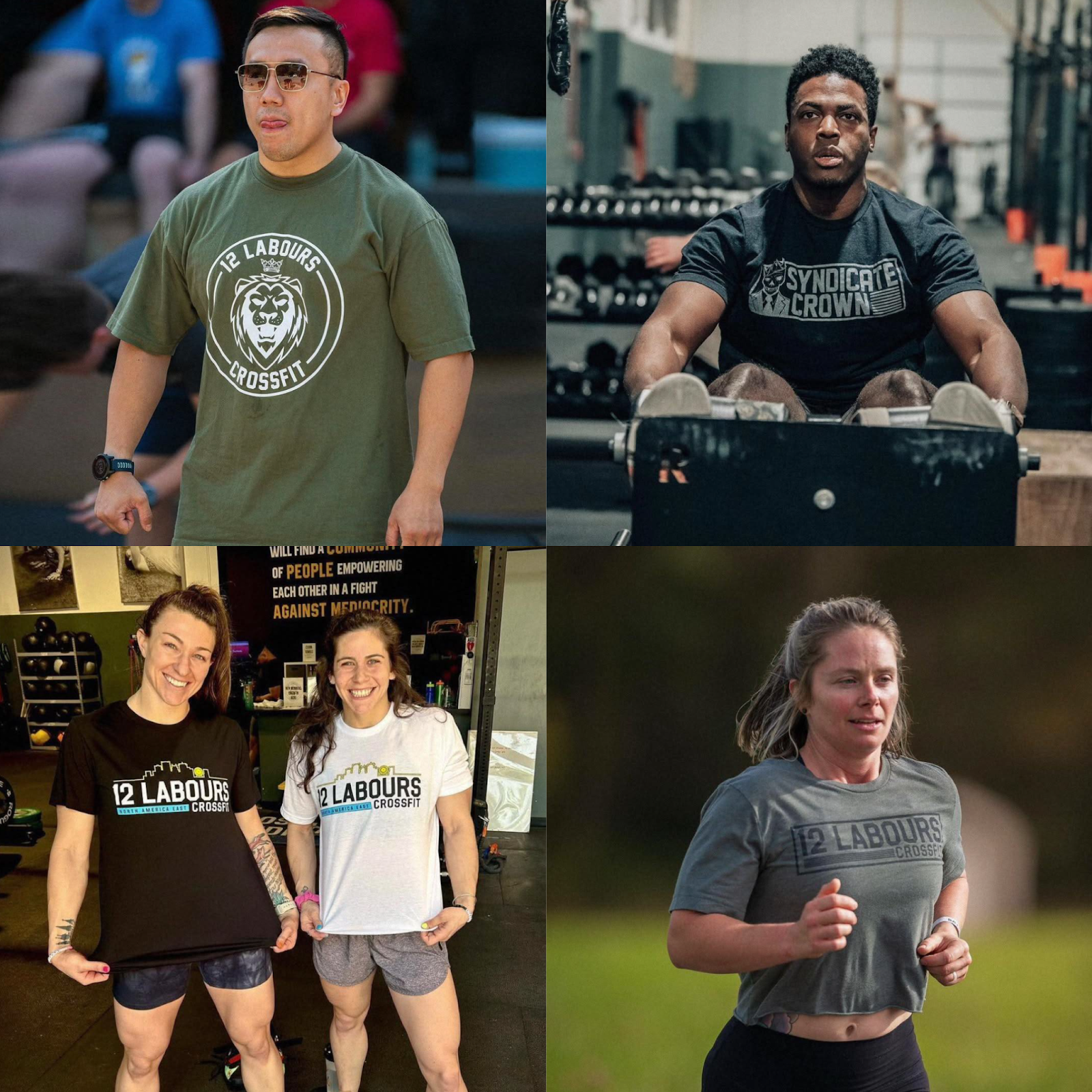 12Labours community in action—athletes wearing summer drop tees that transition from gym to everyday wear and show what makes an apparel standout.