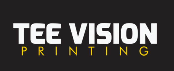 Tee Vision Printing logo, the production partner behind Martin Armini's custom printed merch success.